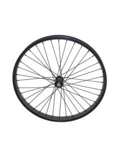26 x 45mm Alloy Front Wheel 36 Spoke 12gBlack 3/8 Axle...